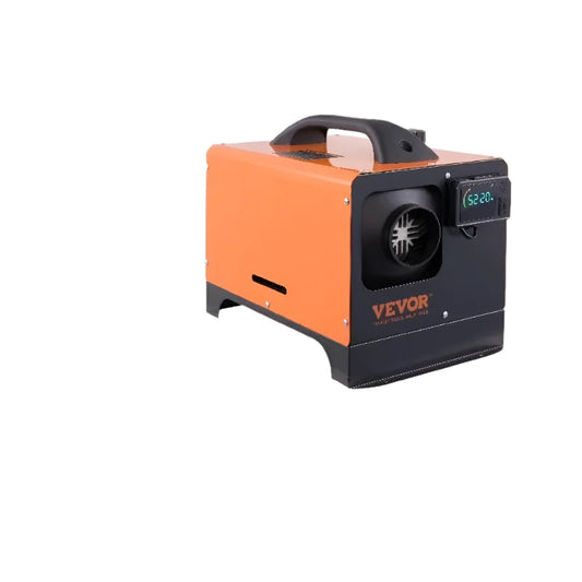 Vevor - Dieselkachel - Alles-in-één autokachel - Benzineluchtkachel - Elektrische kachel - met geluiddemper en afstandsbediening - 12V - 5KW Bluetooth - Oranje - QUORE