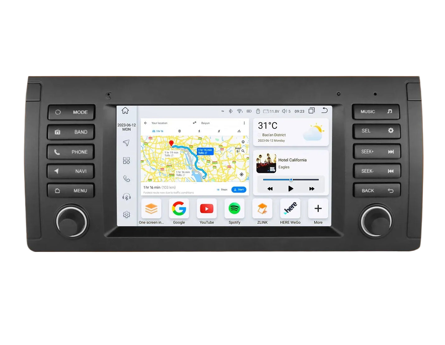 Autoradio Hyundai Santa Fe – Multimedia Systeem – GPS Navigatie – Touchscreen Radio – 9,7 Inch Scherm – Android 13 OS – 360 Graden Camera Ondersteuning – CarPlay & Android Auto