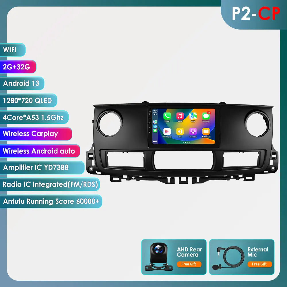 Hizpo Snapdragon Carplay Ai Systems Android Car Radio for Renault Master 2003 - 2011 Multimedia Video Player Gps Autoradio Rds