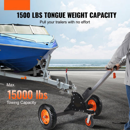 Aanhanger Dolly – Trailer Dolly – Trek Dolly – Verplaats Dolly – Verstelbare Hoogte – Draagvermogen 680 Kg – Pneumatische Wielen