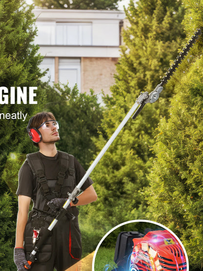 Kettingzaag – Heggenschaar – Snoeizaag – Bosmaaier – Trimmer – 33CC Benzinemotor – 6-in-1 Multifunctioneel Tuingereedschap