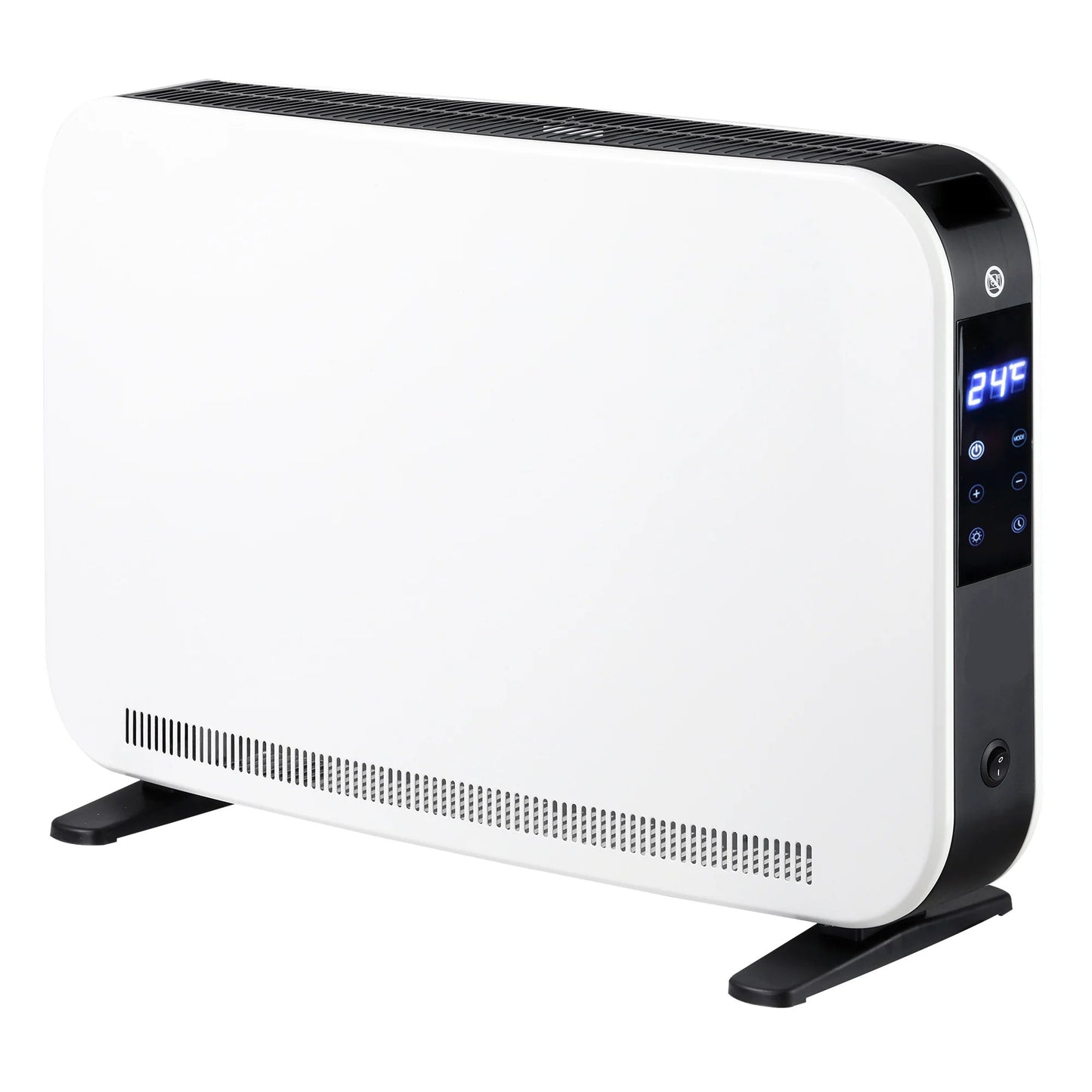 Elektrische Kachel - Ventilatorkachel - Laag Verbruik Kachel - 1830-2180W - met 3 Verwarmingsstanden - LED-Aanraakscherm - 220-240V - 50-60Hz - 12-18 m² - 60 x 18.5 x 39.5 cm - Wit