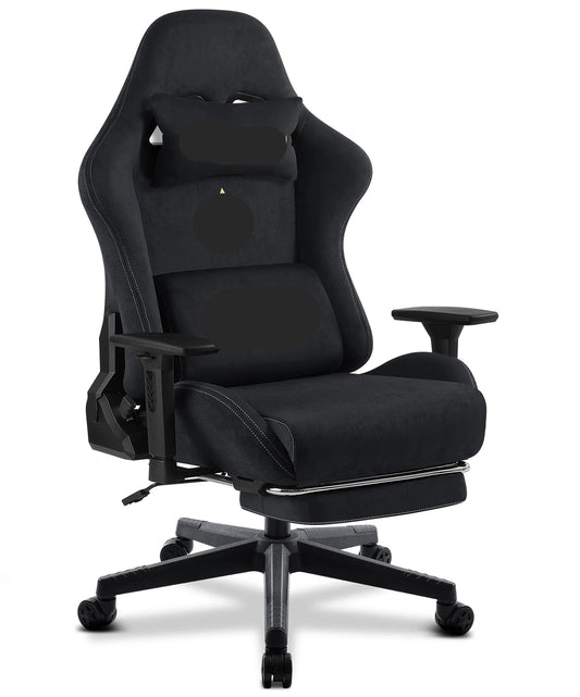 Gamestoel – Gaming Stoel – Bureaustoel – Racing Chair – Game Chair – Verstelbare Rugleuning – Hoogwaardig Kunstsuède - QUORE