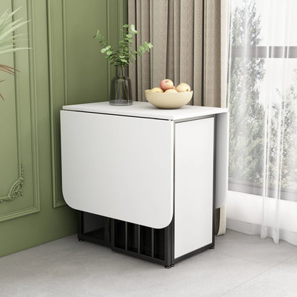 Eettafel – Eettafel Modern – Eettafel Compact – Praktische Eettafel – Stevige Constructie – Eenvoudige Montage - 160 x 70 x 75 cm - Wit