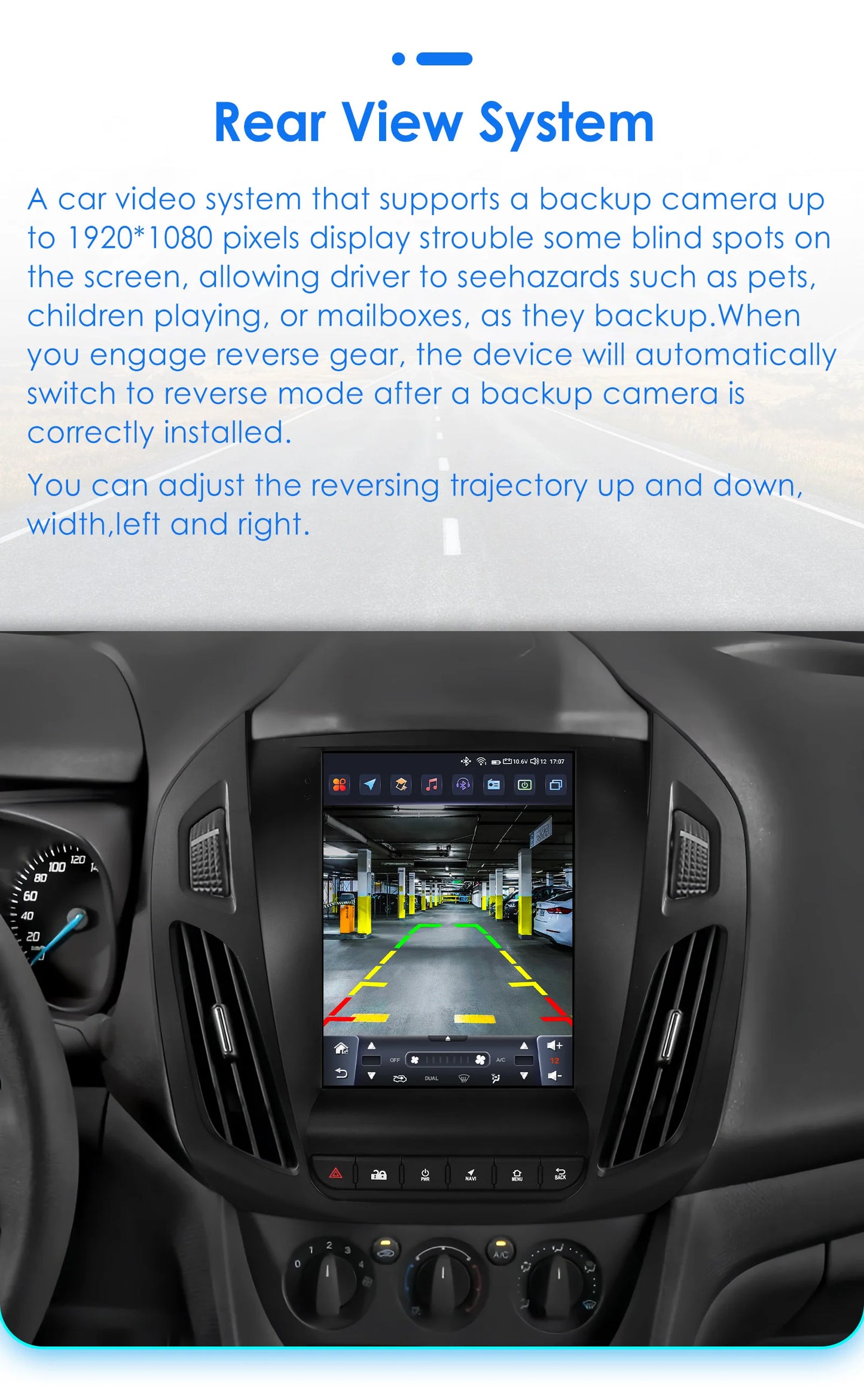360° Camera – 9,7 Inch Multimedia Systeem – Android 13 Auto Radio – 4G Internet – Draadloos CarPlay – Geschikt Voor Ford Transit Tourneo Connect 2013-2018