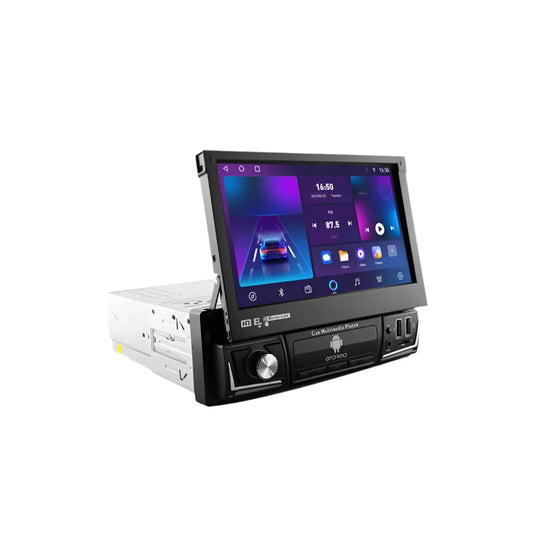 Auto Multimedia Speler - Universeel - 7 Inch - RDS - USB - 1 Din - 1GB16GB - 4 Core - Carplay Scherm - Navigatiesysteem Auto - Multimedia Autoradio - Zwart