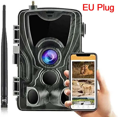 4G Trail Camera – Jachtcamera – Wildcamera – Beveiligingscamera – Fotoval – 4K Video Opname – Infrarood Nachtzicht - Alleen Wildcamera