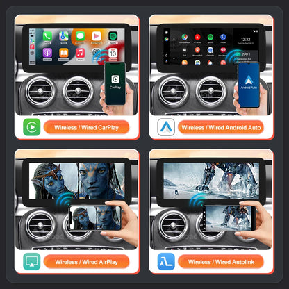 Multimedia Touchscreen – Navigatiesysteem – Infotainment Scherm – Auto Radio – Display – 12,3 Inch HD – Draadloos CarPlay & Android Auto - QUORE