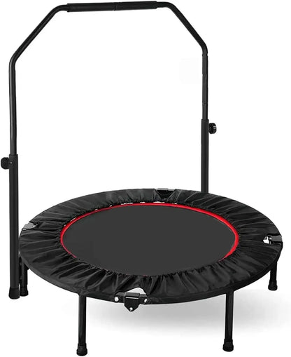 Mini Trampoline - Rebounder - Trampoline - Opvouwbare - met Verstelbare Handgreep – Indoor Rebounder voor Volwassenen – Compacte design voor Cardio en Training