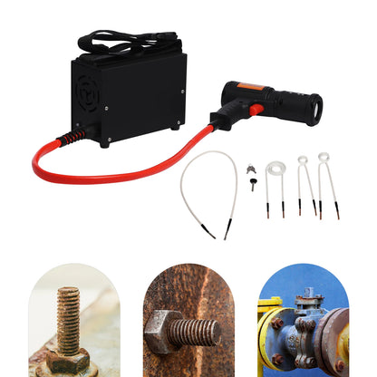 Inductieverhitter – Roestverwijderaar – Boutverwarmer – Moerverhitter – Met 750°C Max Temperatuur – 1.5 kW Vermogen