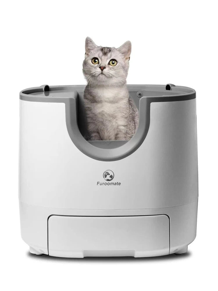 Kattenbak – Halfgesloten Bak – Slimme Kattenbak – Kattenbak Met Deksel – Kattenbak Voor Binnen – Duurzaam Kunststof – Smart Device Compatibel