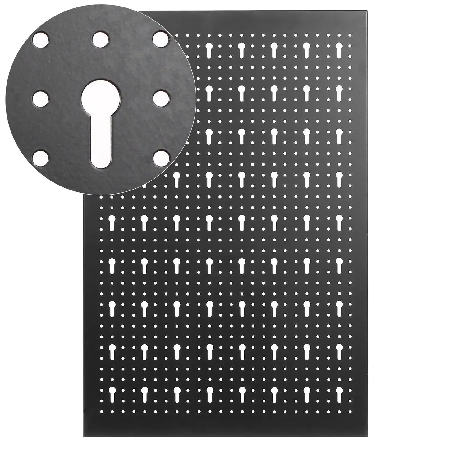 Gereedschapswand - Wandorganizer - Gereedschapsbord - 120x60 cm - Metalen Gereedschapswand - Inclusief 17-delige Haken Set - Ruimtebesparend & Uitbreidbaar - Eenvoudige Montage - Blauw - QUORE