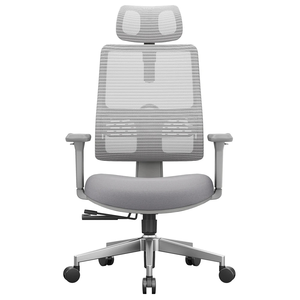Ergonomische Bureaustoel – Comfortabele Bureaustoel – Verstelbare Stoel – Mesh Bureaustoel – Automatisch Lendesteun-Systeem – 3D Verstelbare Armleuningen - Grijs