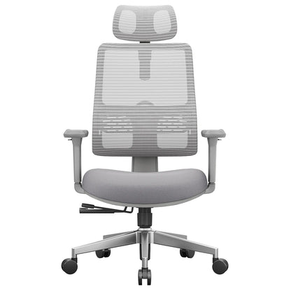 Ergonomische Bureaustoel – Comfortabele Bureaustoel – Verstelbare Stoel – Mesh Bureaustoel – Automatisch Lendesteun-Systeem – 3D Verstelbare Armleuningen - Grijs