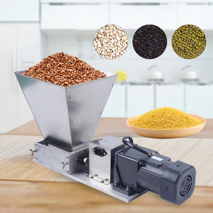 Koffiemolen - Koffiebonenmolen - Elektrische Graanmolen - Kruidenmolen - Professioneel- 60W - 75RPM - Zilver