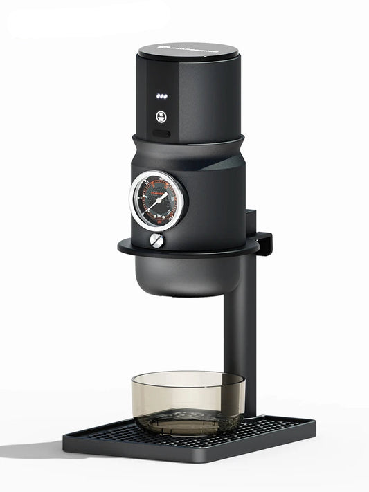 Draagbare Espressomachine – Mobiele Koffiemachine – Reis Espressomaker – USB-C Oplaadbaar – Aluminium Behuizing – 1800mAh Batterij