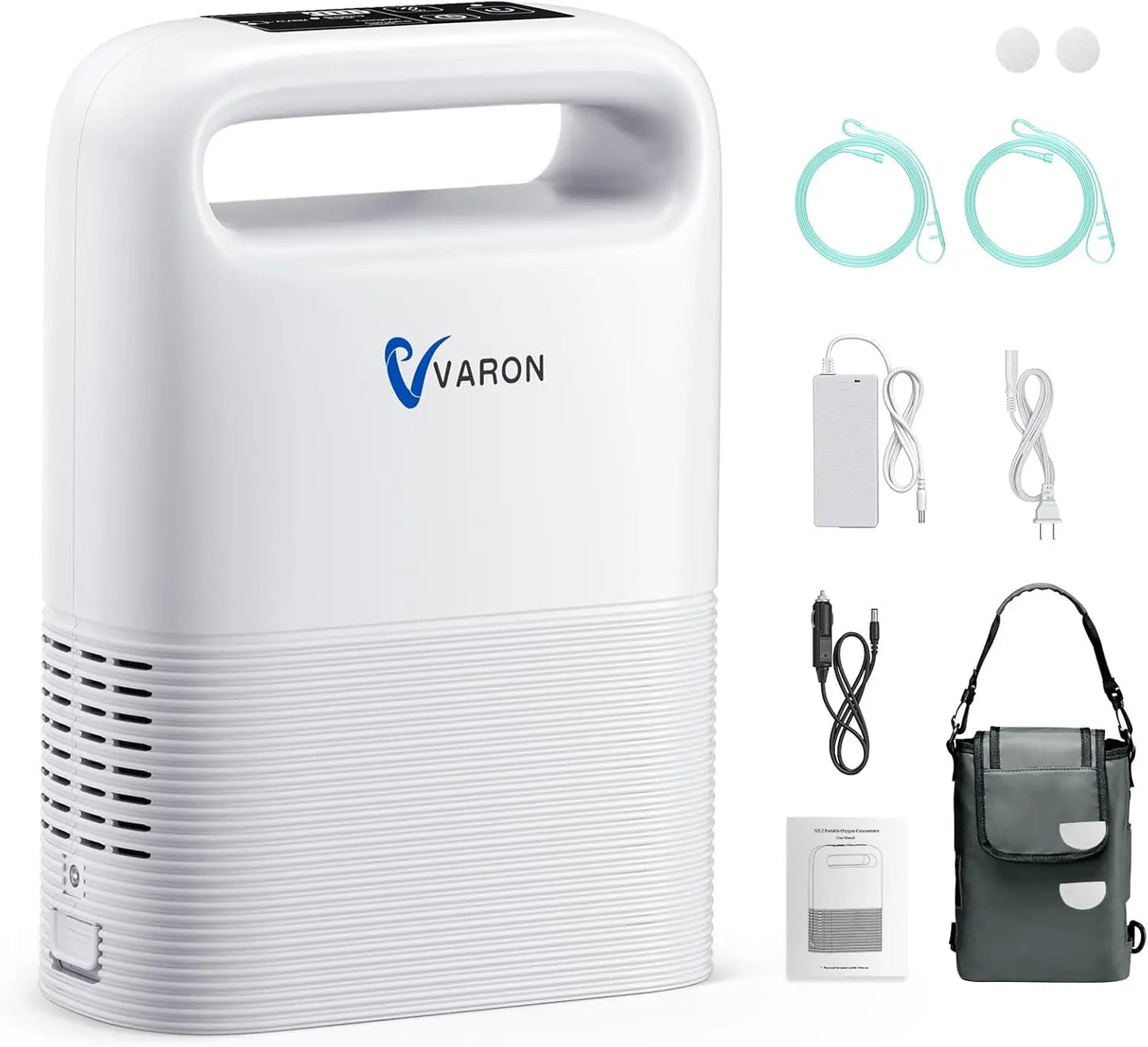 Draagbare Zuurstofconcentrator – Mobiele Zuurstofmachine – Zuurstofapparaat – Ademhalingsapparaat – Compact & Lichtgewicht – Verwijderbare Batterij 3-4 Uur - QUORE