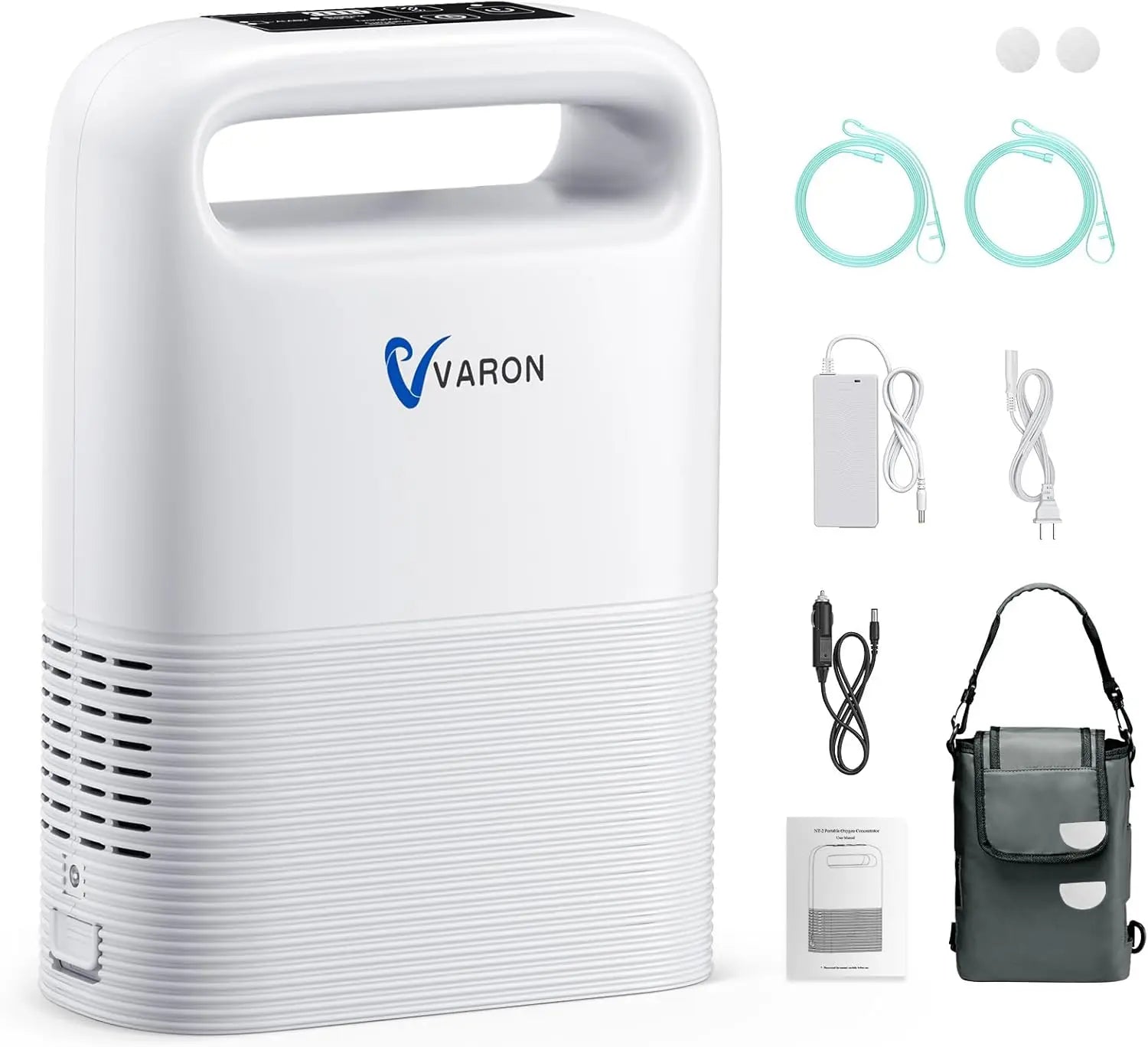 Draagbare Zuurstofconcentrator – Mobiele Zuurstofmachine – Zuurstofapparaat – Ademhalingsapparaat – Compact & Lichtgewicht – Verwijderbare Batterij 3-4 Uur - QUORE