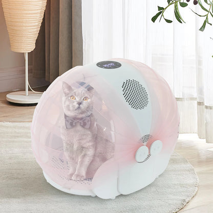 Droogbox Huisdier – Huisdierdroger – Dierenföhn – Sneldroger – Kleine En Middelgrote Huisdieren – 360° Luchtstroom – Instelbare Temperatuur