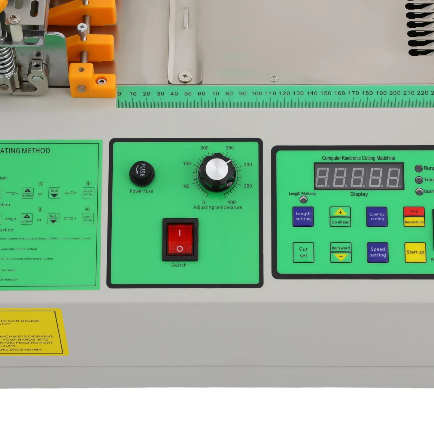 Snijmachine – Automatische Snijder – Warmsnijder – Koudsnijder – Textielsnijder – 500W Motor – Verstelbare Temperatuur - QUORE