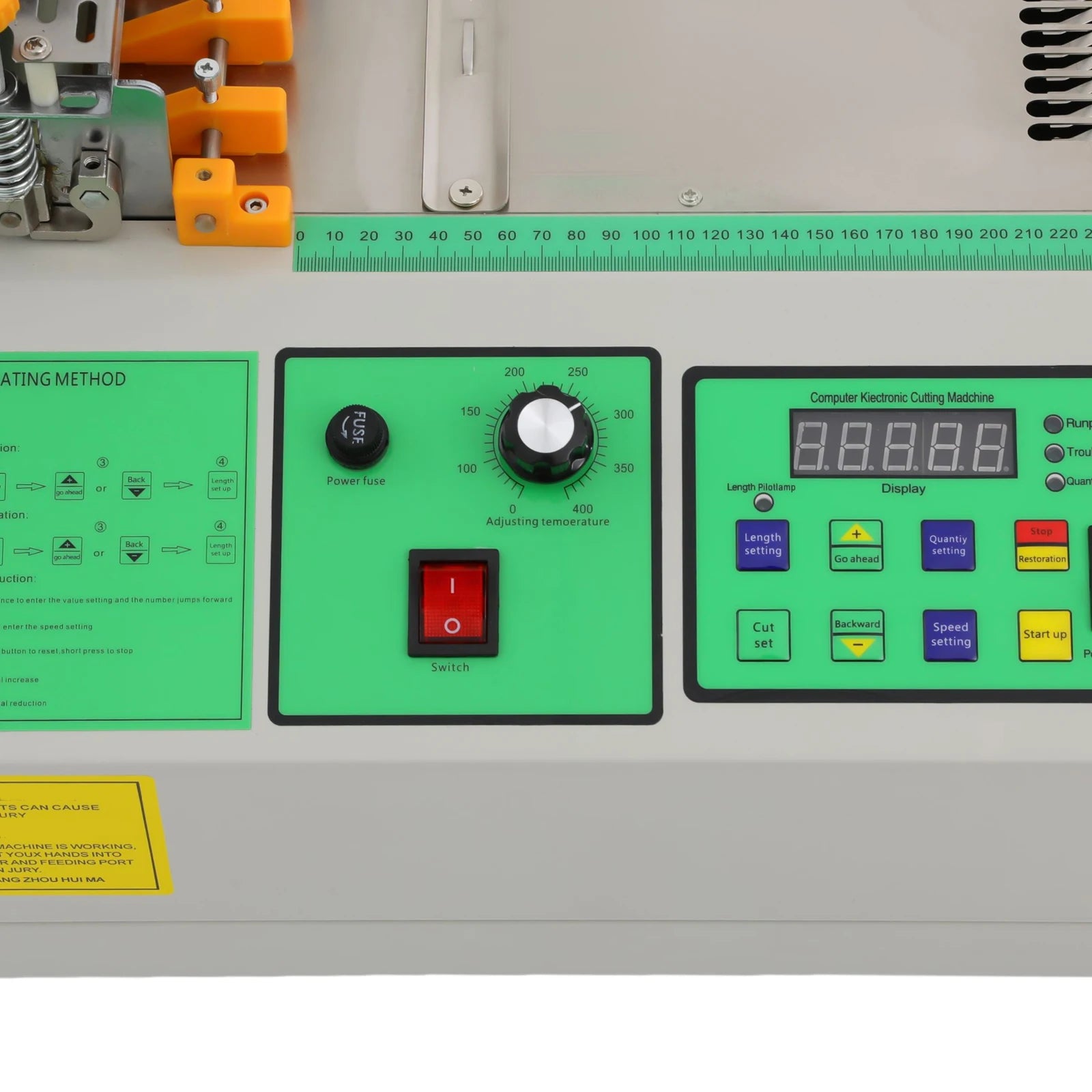 Snijmachine – Automatische Snijder – Warmsnijder – Koudsnijder – Textielsnijder – 500W Motor – Verstelbare Temperatuur - QUORE