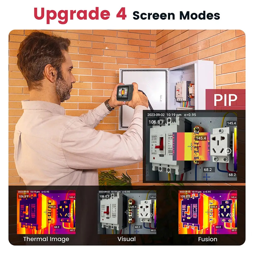 KAIWEETS KTI-K01 Thermal Imaging Camera, with Wi-Fi 3.5inch Touch-Screen, 256x192 Resolution, -4°F to 1022°F, 2100mAh Battery