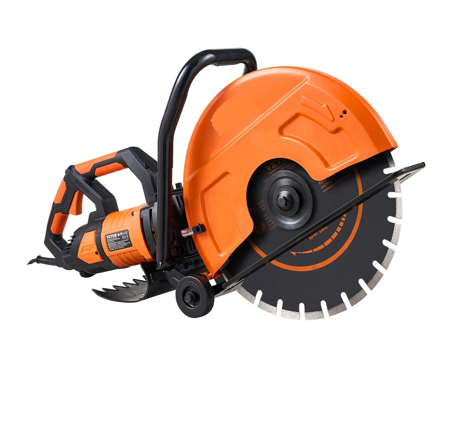 Elektrische Betonzaag - Betonfrees - Betonzagen - Steenzaagmachine - Muurfrees - Zaagmachine - 16inch - 3200W - met Waterkoeling - Dubbele Schakelaar - 6cm Zaagdiepte - voor Beton - Steen - en Baksteen