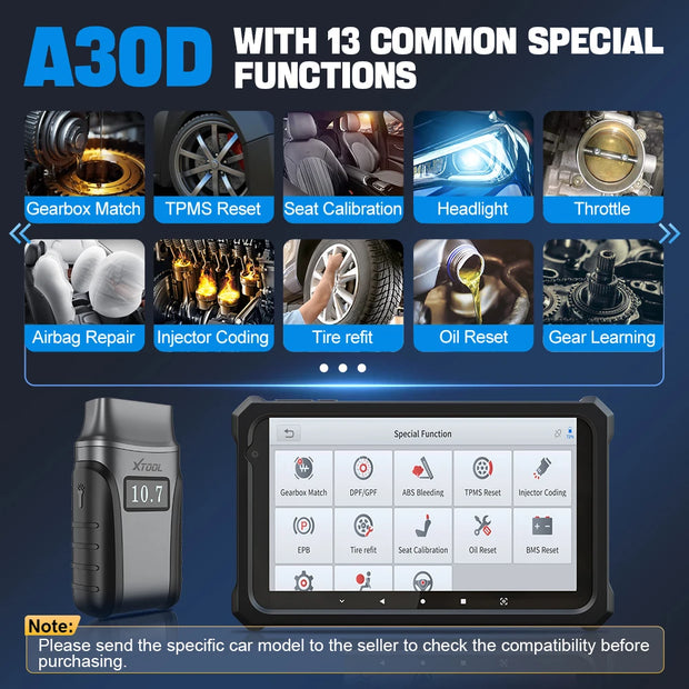 XTOOL Anyscan- OBD2 Scanner Bluetooth car scanner- with 13 Resets Code Reader CAN FD All Software- Black (without cable)