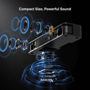 Soundbar - Soundbars voor TV - Soundbar met Subwoofer - Soundbar 120W – 2.1ch TV – Bluetooth 5.3 – Smart App - EQ-instellingen – Draadloos - Bedraad – Geschikt voor TV, PC & Gaming - Zwart