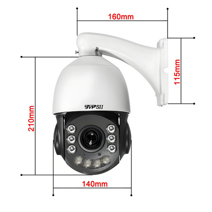 Beveiligingscamera – Camerabewaking – Bewakingscamera – IP-camera – PTZ Camera – 4K 8MP Resolutie – 54x Optische Zoom & Automatische Tracking