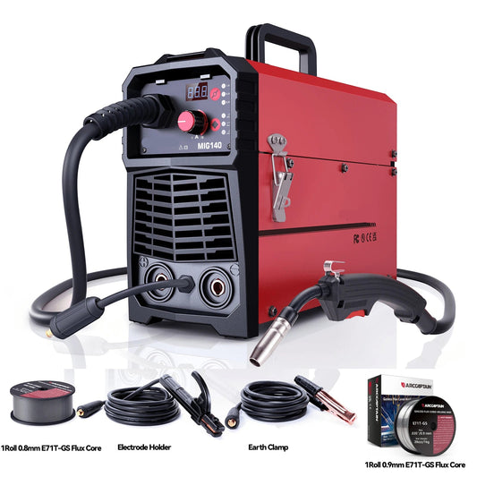 Elektrode Lasmachine - Lasmachine - Lasapparaat - Digitaal Inverterlassen - met Accessoires - Draagbare - MIG - MAG - Gas - TIG - MMA - IGBT -Inverter Semi-automatic - 140Amp - 220V - QUORE