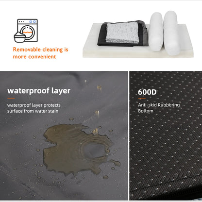 Hondenbed - Orthopedisch Hondenbed - Hondenkussen - L-vormig - Duurzaam en Stijlvol - Wasbare Hoes - Waterdichte Lining -Dubbel Extra Grote