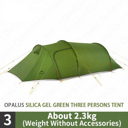 3-Persoons Tent – Kampeertent – Wandel Tent – Outdoor Tent – Lichtgewicht Tent – Ruim en Waterdicht Tot 4000 mm – Aluminium Stokken