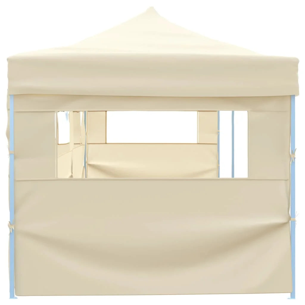Partytent – Tuinpaviljoen – Ontvangsttent – Opvouwbare Tent – Markt Tent – 3x9 Meter – Waterdicht Oxford Polyester – Staal Frame - Crème