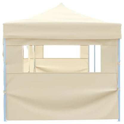Partytent – Tuinpaviljoen – Ontvangsttent – Opvouwbare Tent – Markt Tent – 3x9 Meter – Waterdicht Oxford Polyester – Staal Frame - Crème
