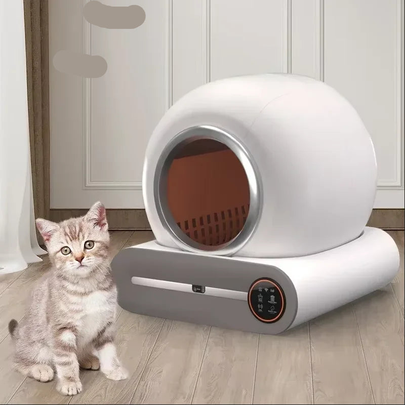 Kattenbak – Kattentoilet – Zelfreinigende Kattenbak – Automatische Kattenbak – Slimme Kattenbak – Volledig Gesloten Design – Inclusief Ozon Luchtverfrisser