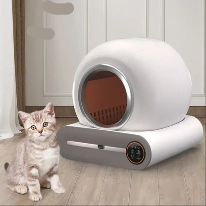 Kattenbak – Kattentoilet – Zelfreinigende Kattenbak – Automatische Kattenbak – Slimme Kattenbak – Volledig Gesloten Design – Inclusief Ozon Luchtverfrisser