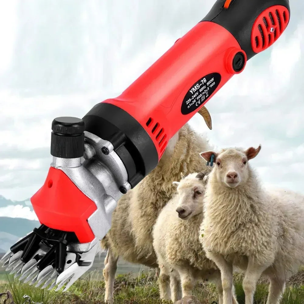 Schapenschaar – Schapentondeuse – Schapenscheermachine – Geitenschaar – Wolknipper – 6 Snelheden – Roestvrijstalen Messen