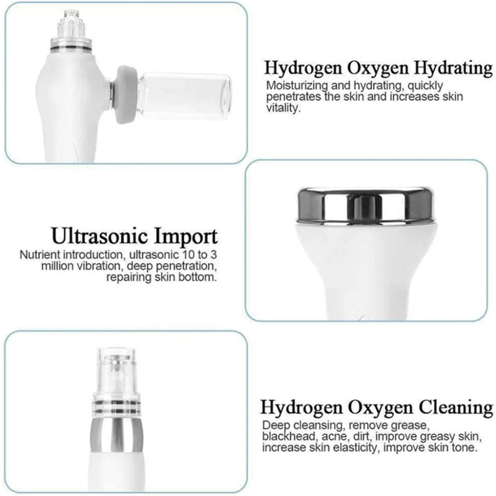 Hydradermabrasie Machine – Hydradermabrasie Apparaat – Water Dermabrasie – Huidverzorgingsmachine – Gezichtsreinigingsapparaat – 6-in-1 Multifunctioneel – EMS en RF Huidversteviging - QUORE