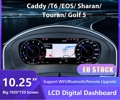 Dashboard Display – Digitaal Instrumentenpaneel – Virtuele Cockpit – LCD Cluster – Auto Dashboard – 10,25 Inch HD IPS Scherm – Snelle Linux Processor