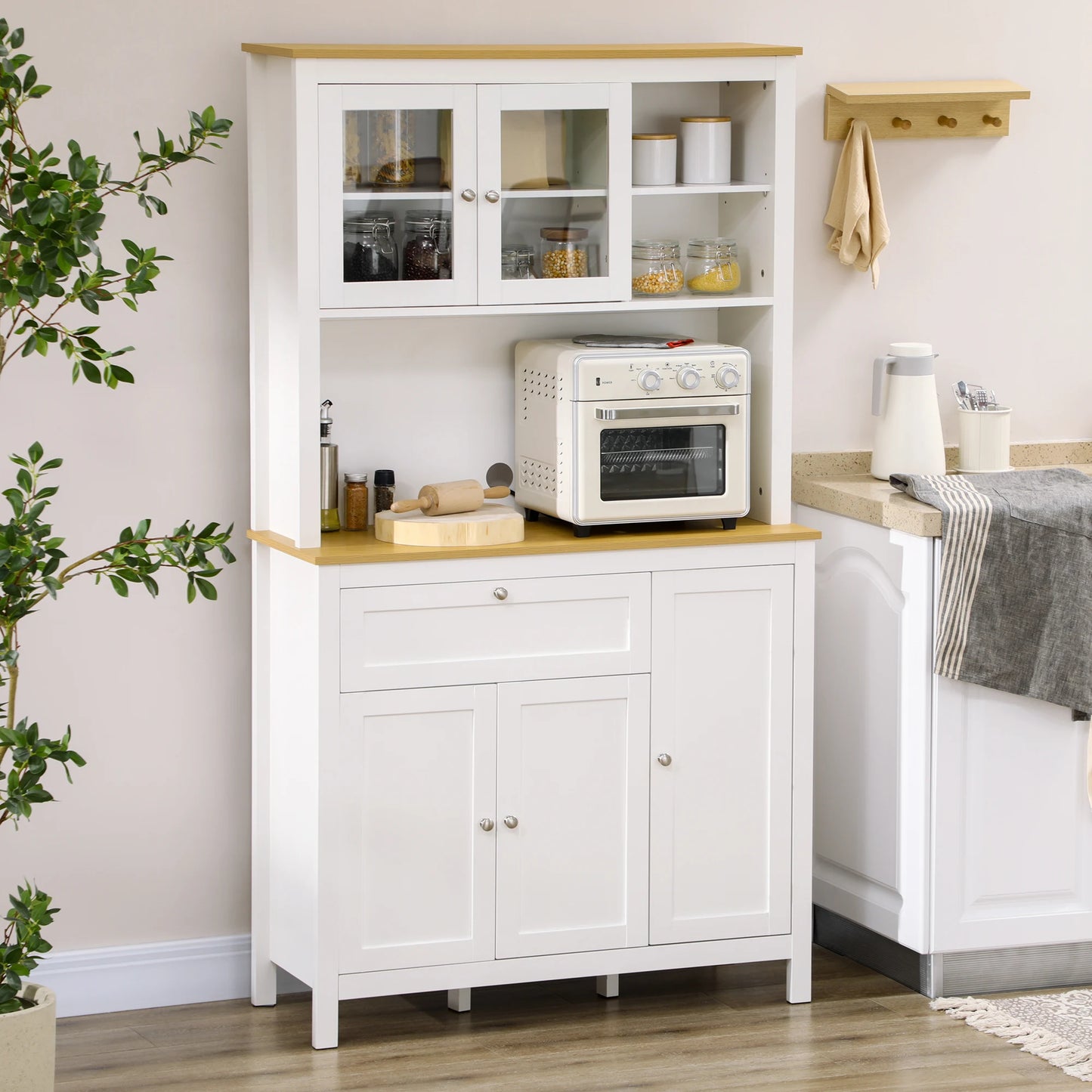 Kast – Opbergkast – Dressoir – Servieskast – Keukenkast – Stevig MDF – Verstelbare Planken