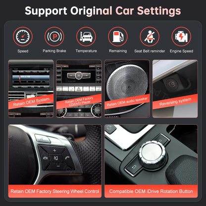 Multimedia Scherm Voor Auto – Navigatiescherm – Touchscreen Display – Infotainmentsysteem – GPS Scherm – 12,3 Inch Groot – Draadloze CarPlay & Android Auto
