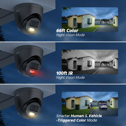 ANNKE 8CH Ultra HD POE Security Cameras CCTV Kit 8MP NVR Recorder With 3K Video Surveillance System  Built-in Mic IK08 Ip camera
