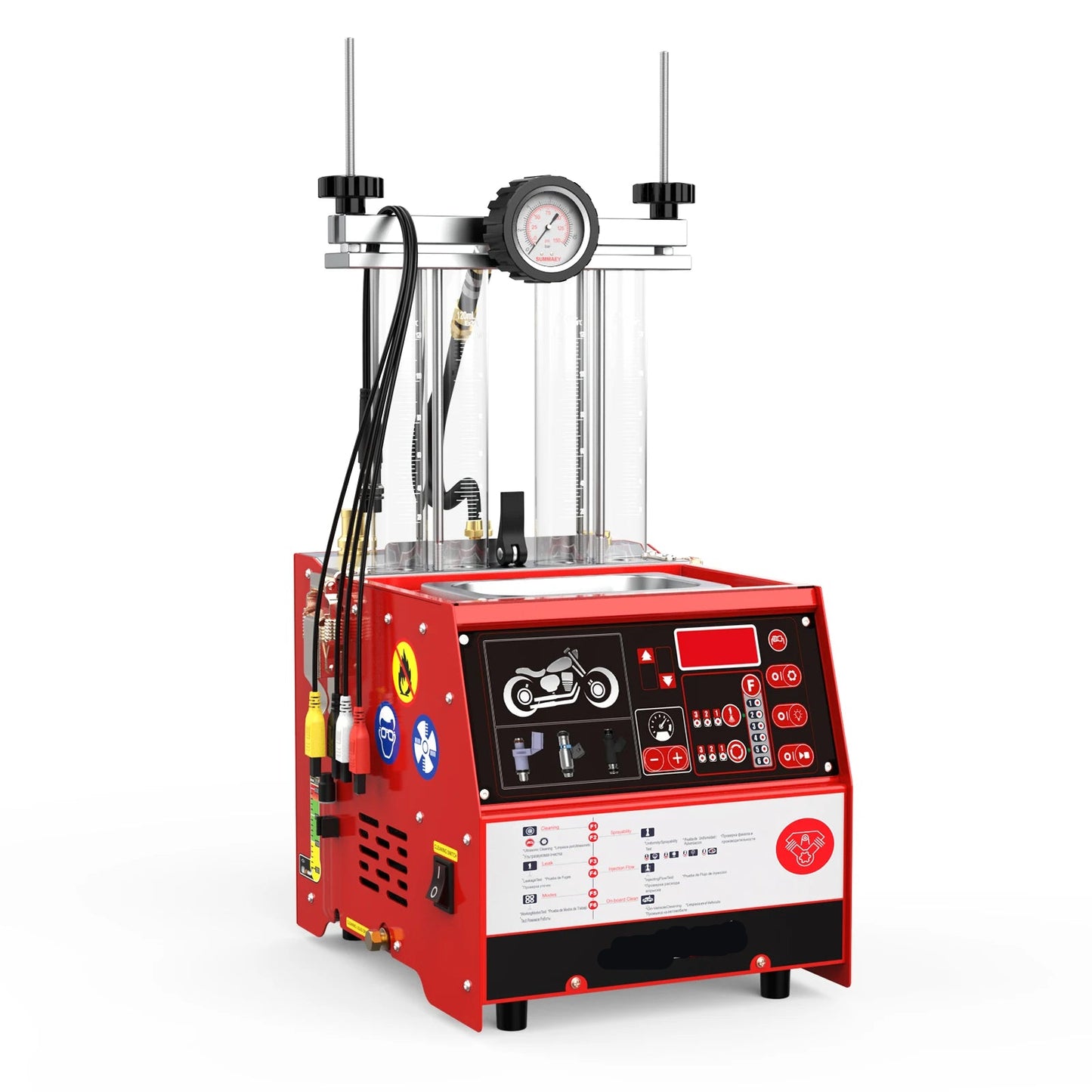 Brandstofinjectorreiniger – Injector Tester – Ultrasone Reiniging – In-Vehicle Reiniging – 2000 Ml Tank – 100W Ultrasoonvermogen