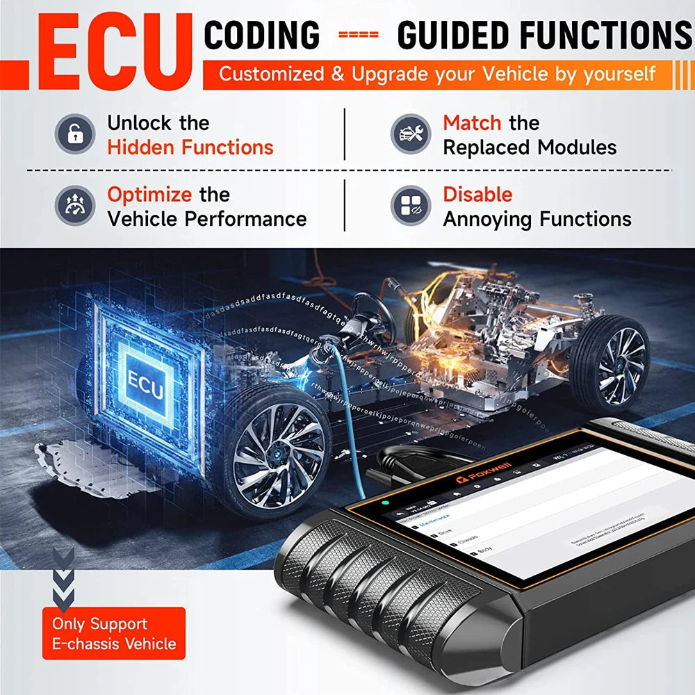 Autodiagnose Scanner – Foutcode Scanner – OBD2 Scanner – Auto Diagnose Tool – 5.5-Inch Touchscreen – Wi-Fi En Bluetooth - QUORE