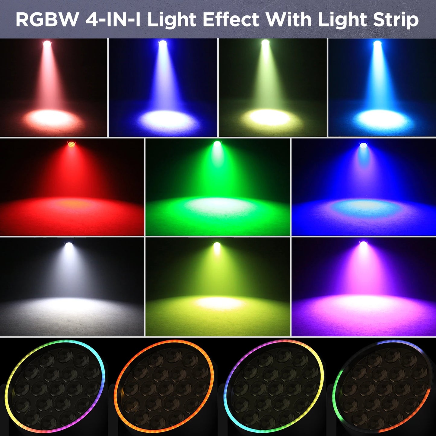 Moving Head Stage Lights – Moving Head Verlichting – DJ Licht – Podiumverlichting – Effectverlichting – Set van 2 EU Plug – 220W Krachtige RGBW LED’s – Zoomfunctie 10°-60°