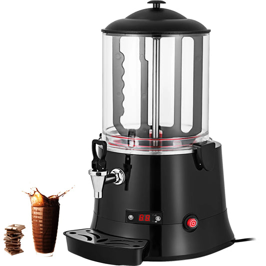 Elektrische Warme Chocolademelk Maker – Warme Drankmachine – Melkverwarmer – Automatische Roerder – 10L Capaciteit – 400W Vermogen - QUORE