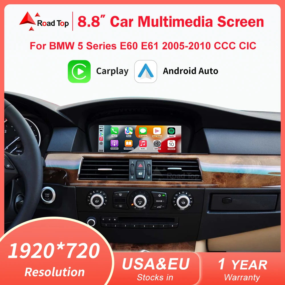 Carplay Autoradio – Multimediascherm – Navigatiesysteem – Touchscreen – Multimedia Interface – Draadloos Apple CarPlay – 8,8 Inch 1920x720 Resolutie - QUORE