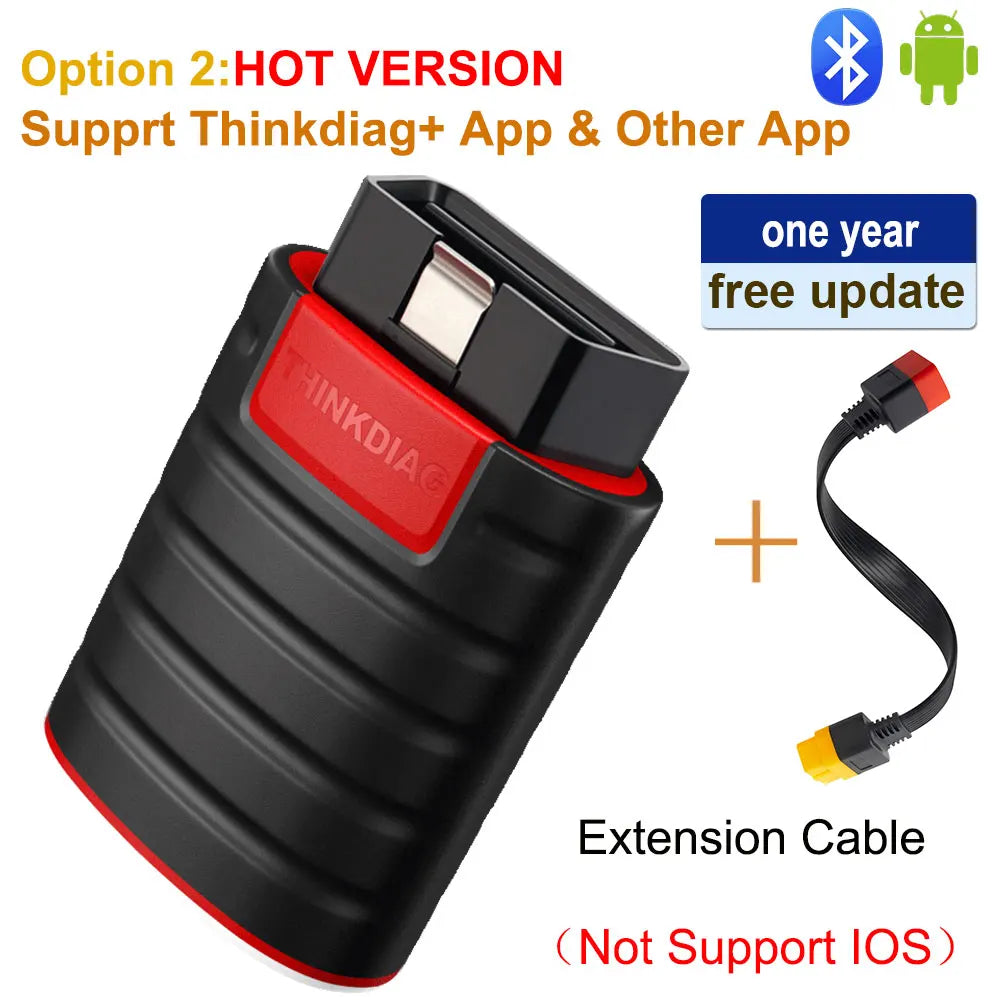OBD Scanner - OBD2 - Auto Scanner - Auto uitlezen - Diagnose Apparatuur voor Auto's - All System Diagnostic Tool - ECU Coding -  16 Resets - Draadloos via Smartphone - Actieve Test - Voor 115 Automerken - Hot Versie - met Kable