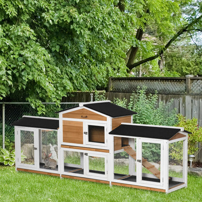 Buitenren Voor Kleine Huisdieren – Buitenhok – Konijnenren – Knaagdierren – Dierenverblijf – Stevige Houten Constructie – Inclusief Speelruimte